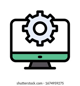 file vector flat color icon 