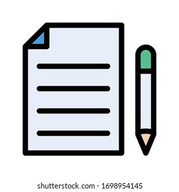 file vector flat color icon 