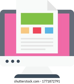 file vector flat color icon 
