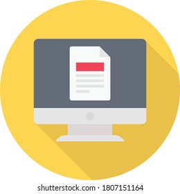 file vector flat color icon 