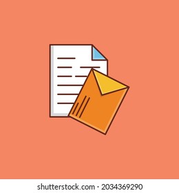 file vector flat color icon