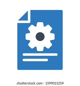 file vector glyph color icon 