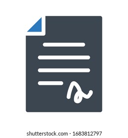 file vector glyph color icon 