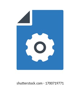 file vector glyph color icon 