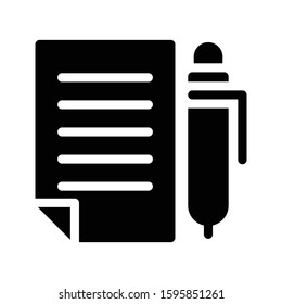 file vector glyph flat icon 