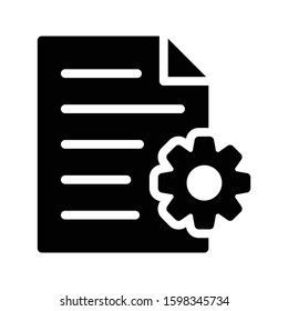 file vector glyph flat icon 
