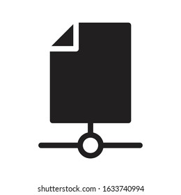 file vector glyph flat icon 