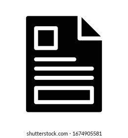 file vector glyph flat icon 