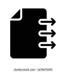 file vector glyph flat icon 