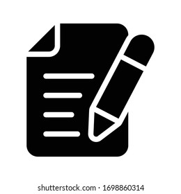 file vector glyph flat icon 