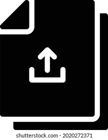 file vector glyph flat icon