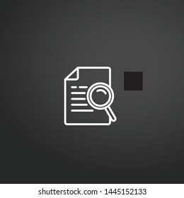 File vector icon. File concept stroke symbol design. Thin graphic elements vector illustration, outline pattern for your web site design, logo, UI. EPS 10.