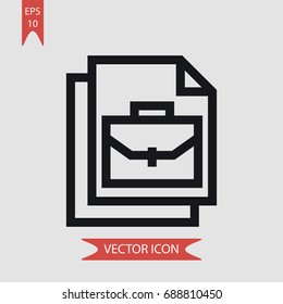 File vector icon, illustration symbol