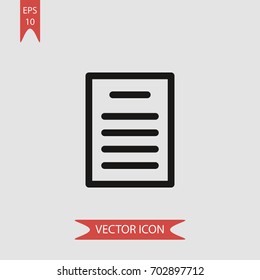 File vector icon illustration symbol