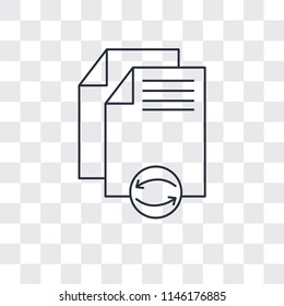 File vector icon isolated on transparent background, File logo concept