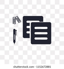 File vector icon isolated on transparent background, File logo concept