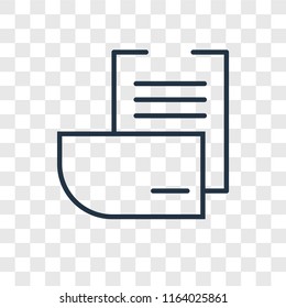 File vector icon isolated on transparent background, File logo concept