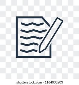 File vector icon isolated on transparent background, File logo concept