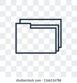 File vector icon isolated on transparent background, File logo concept