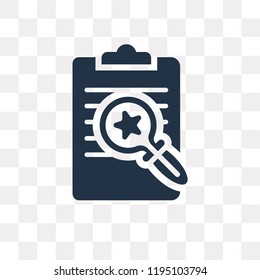 File vector icon isolated on transparent background, File transparency concept can be used web and mobile
