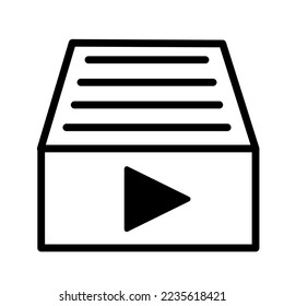 icono del vector de archivo aislado en fondo blanco, ilustración del vector 