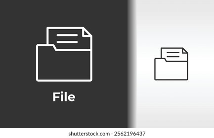 File Vector, Icon Or Logo Sign Isolated Symbol Illustration