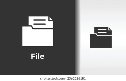 File Vector, Icon Or Logo Sign Isolated Symbol Illustration