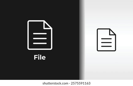 File Vector, Icon Or Logo Sign Isolated Symbol Illustration