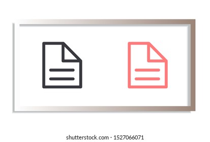 File Vector icon . Lorem Ipsum Illustration design