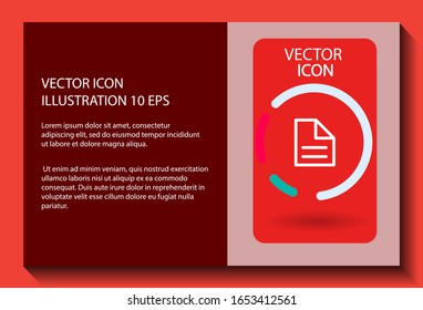 File Vector icon . Lorem Ipsum Illustration design