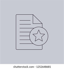 File vector icon. Modern, simple, isolated, flat best quality icon for web site designs or mobile apps. Vector illustration.