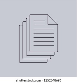 File vector icon. Modern, simple, isolated, flat best quality icon for web site designs or mobile apps. Vector illustration.