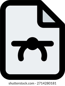 Icono de Vector de archivos en estilo moderno, documento gráfico escalable e ilustración de formato de diseño. Icono de línea llena
