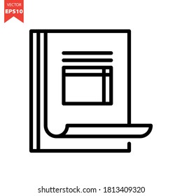 File vector icon. Organization Icon Concept. Eps 10 vector illustration.