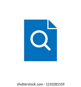 file vector icon. file search icon concept