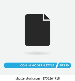 File vector icon, simple sign for web site and mobile app.