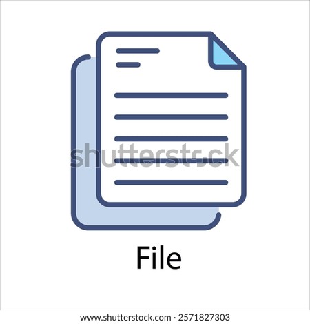 File Vector icon stock illustration