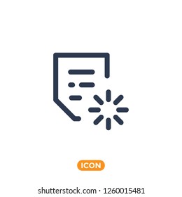 File vector Icon. Symbol of digital document