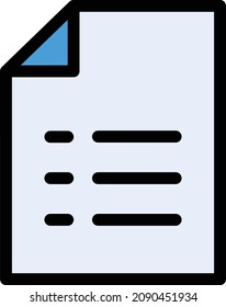 file vector illustration isolated on a transparent background. stroke vector icons for concept or web graphics.