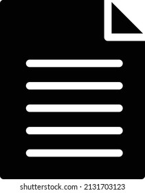 ilustración vectorial de archivo aislada en un fondo transparente. iconos vectoriales de glifo para el concepto o gráficos web.