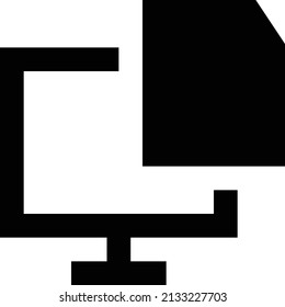 file vector illustration isolated on a transparent background. glyph vector icons for concept or web graphics.