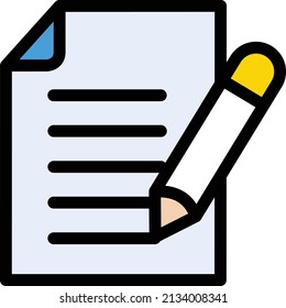 file vector illustration isolated on a transparent background. stroke vector icons for concept or web graphics.