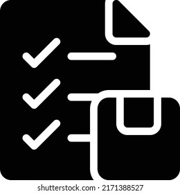 ilustración del vector de archivo en un fondo transparente. Símbolos de calidad superior. Iconos vectoriales de glifos para diseño de conceptos y gráficos.