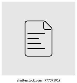 File vector line icon.