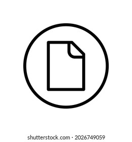 File vector line icon . Editable Stroke