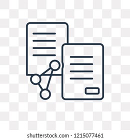 File vector outline icon isolated on transparent background, high quality linear File transparency concept can be used web and mobile