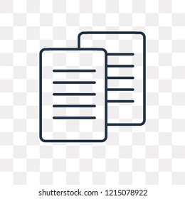 File vector outline icon isolated on transparent background, high quality linear File transparency concept can be used web and mobile