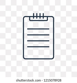 File vector outline icon isolated on transparent background, high quality linear File transparency concept can be used web and mobile