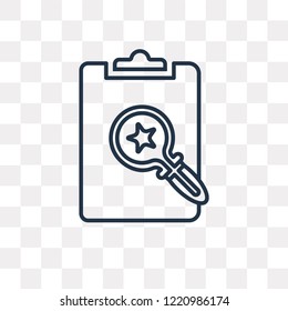 File vector outline icon isolated on transparent background, high quality linear File transparency concept can be used web and mobile