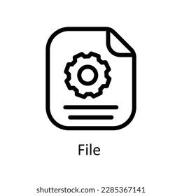 File  Vector   outline Icons. Simple stock illustration stock